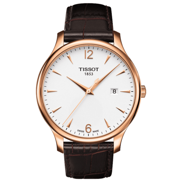 Годинник чоловічий Tissot T063.610.36.037.00 класичний, білий та гарантією 24 місяці