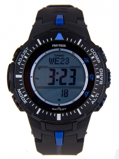 Мужские часы CASIO PRG-300-1A2ER спортивные, черные и гарантией 12 месяцев