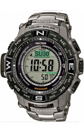 Мужские часы CASIO PRW-3500T-7ER спортивные, серые и гарантией 12 месяцев