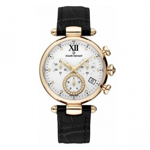 Женские часы CLAUDE BERNARD 10215 37R APR1 fashion, круглые, белые и гарантией 24 месяца