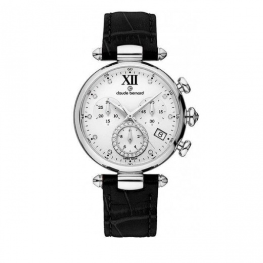 Женские часы CLAUDE BERNARD 10215 3 APN1 fashion, круглые, белые и гарантией 24 месяца