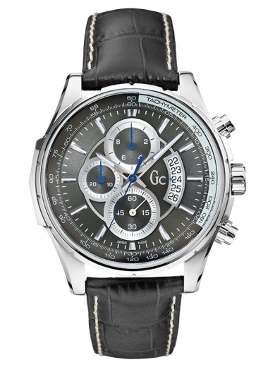 Мужские часы GC X81005G5S спортивные, серые и гарантией 24 месяца