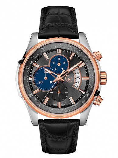 Мужские часы GC X81011G5S классические, металлик и гарантией 24 месяца
