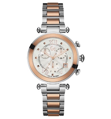 Женские часы GC Y05002M1 классические, перламутр и гарантией 24 месяца