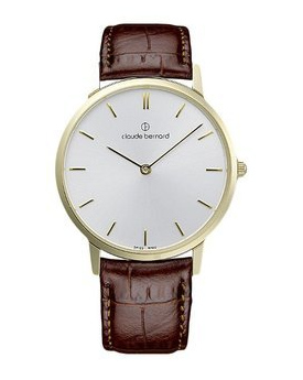Мужские часы CLAUDE BERNARD 20206 37J AID классические, круглые, металлик и гарантией 24 месяца