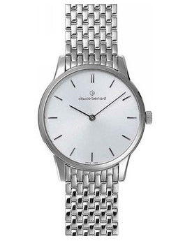 Мужские часы CLAUDE BERNARD 20206 3M AIN классические, круглые, металлик и гарантией 24 месяца