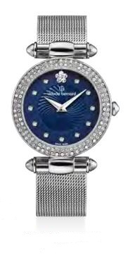 Женские часы CLAUDE BERNARD 20504 3PM BUIFN2 классические, синий и гарантией 24 месяца