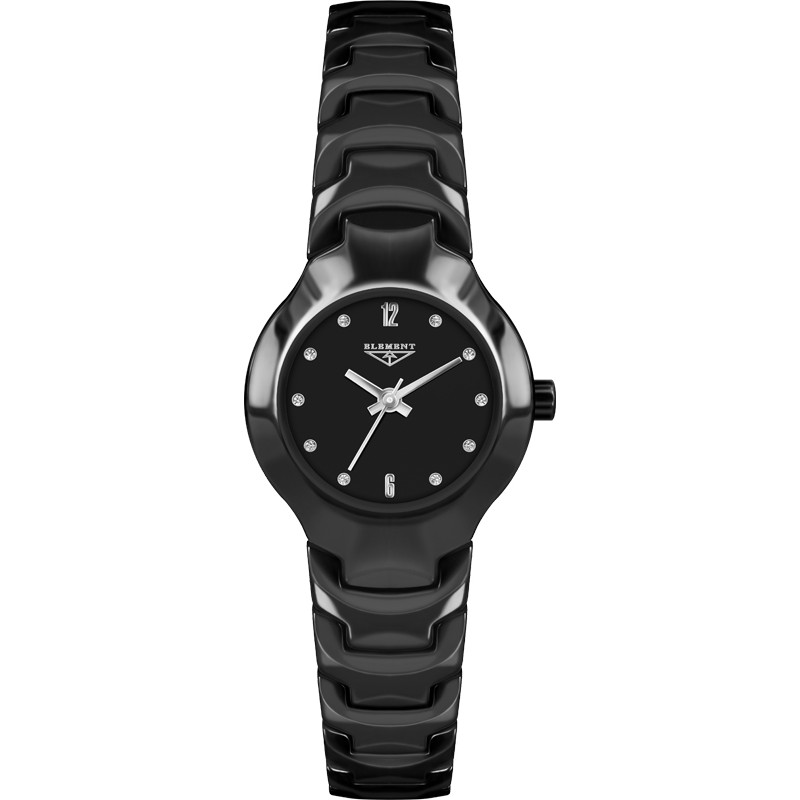 Женские часы 33 Element 331426С классические, черные и гарантией 33 месяца