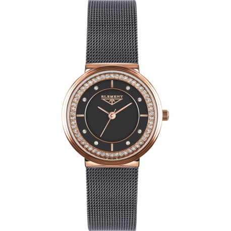 Женские часы 33 Element 331707 классические, черные и гарантией 33 месяца