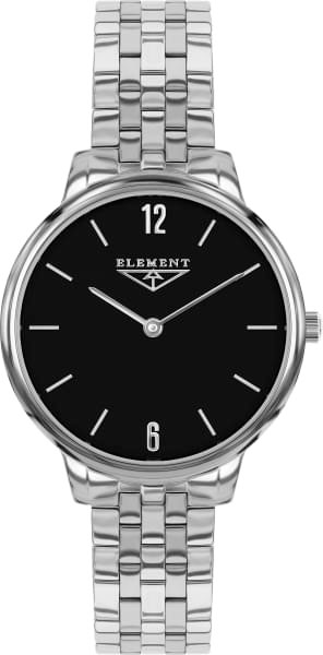 Женские часы 33 Element 331724 классические, черные и гарантией 33 месяца