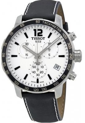 Мужские часы Tissot T095.417.16.037.00 спортивные, белые и гарантией 24 месяца
