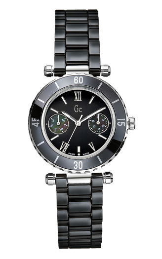 Женские часы GC I35003L2S спортивные, черные и гарантией 24 месяца