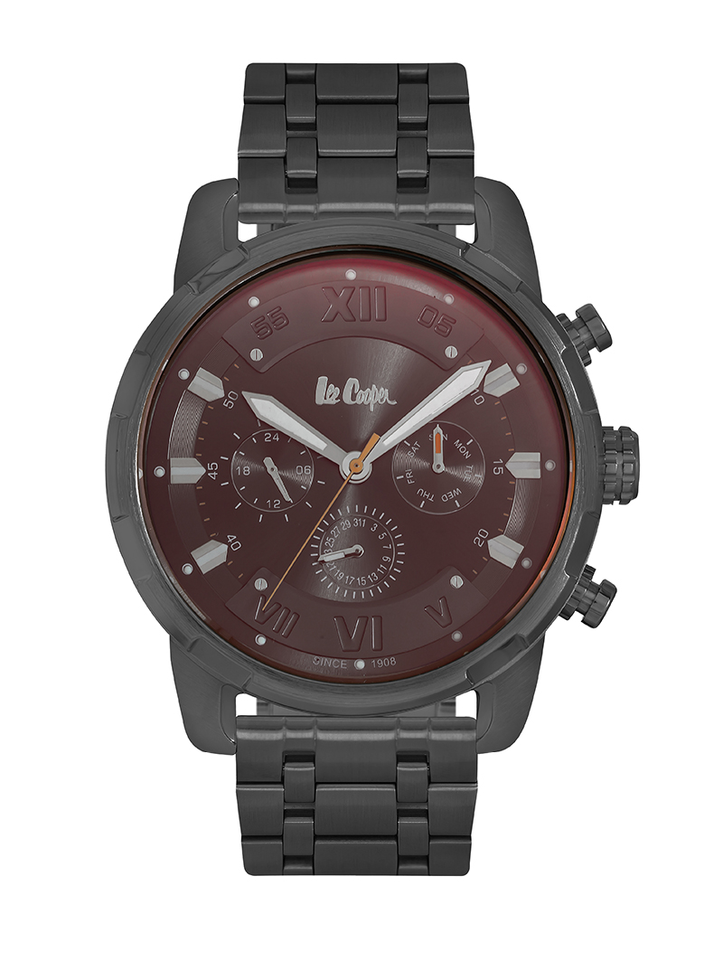 Мужские часы LEE COOPER LC06192.060 спортивные, черные и гарантией 12 месяцев