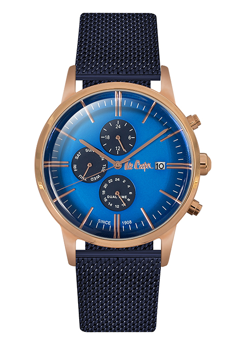 Мужские часы LEE COOPER LC06269.490 классические, синий и гарантией 12 месяцев