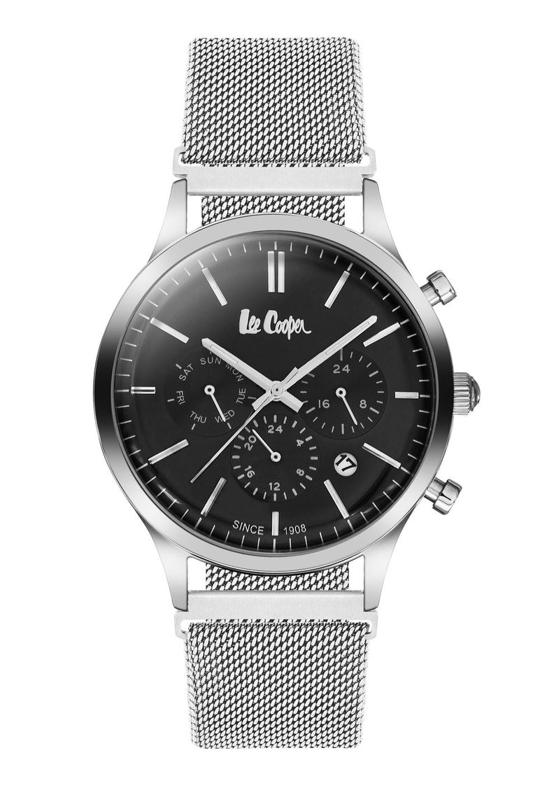 Мужские часы LEE COOPER LC06305.350 классические, черные и гарантией 12 месяцев