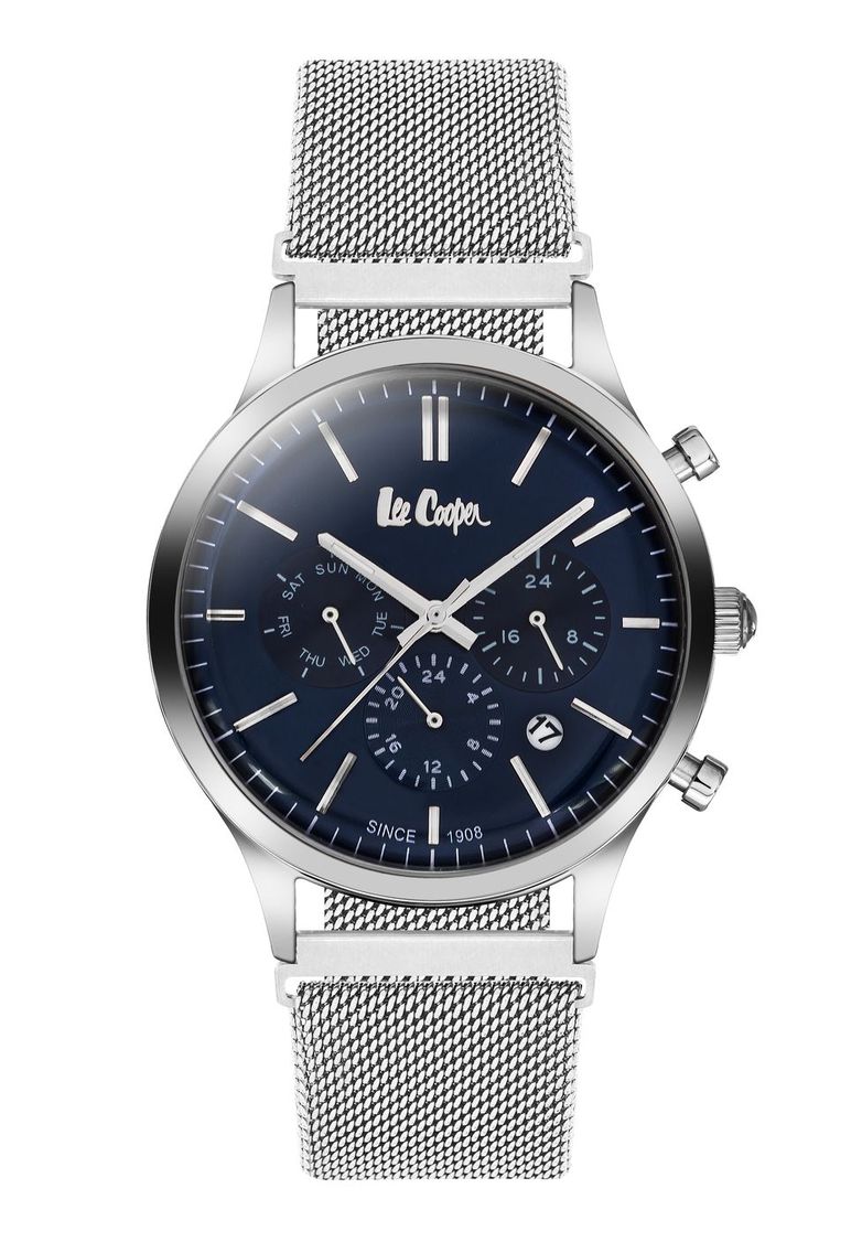 Мужские часы LEE COOPER LC06305.390 классические, синий и гарантией 12 месяцев