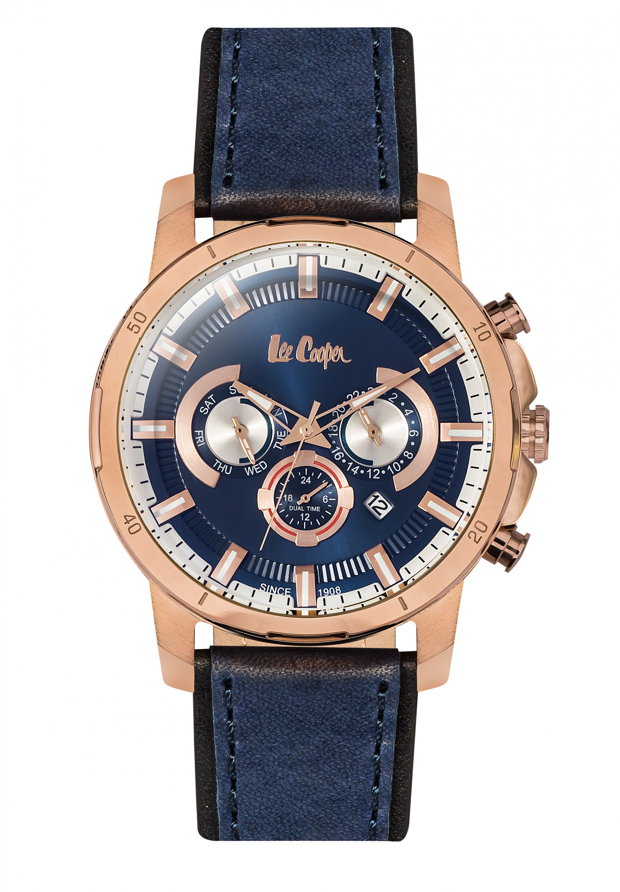 Мужские часы LEE COOPER LC06308.499 классические, синий и гарантией 12 месяцев