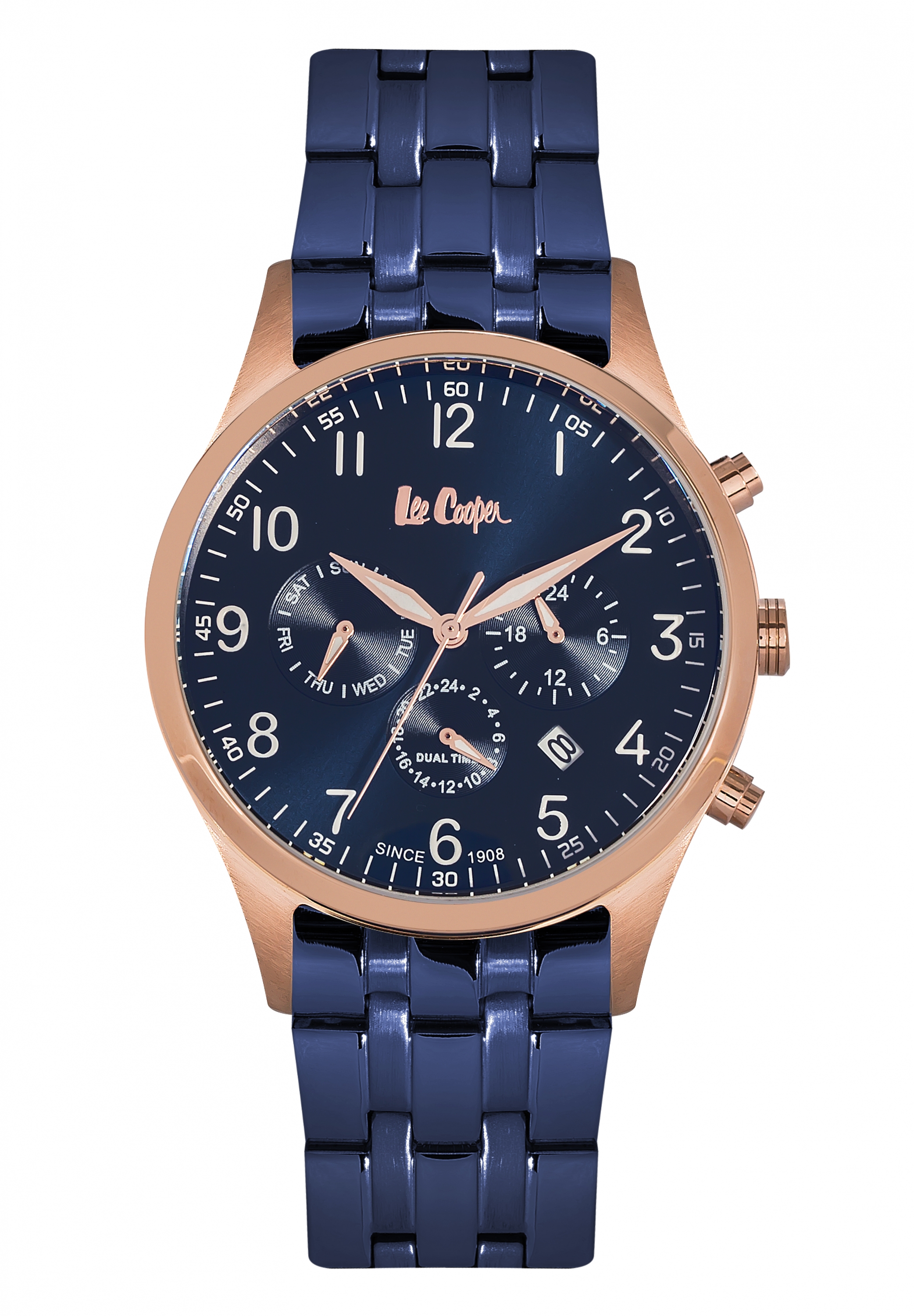 Мужские часы LEE COOPER LC06315.490 классические, синий и гарантией 12 месяцев