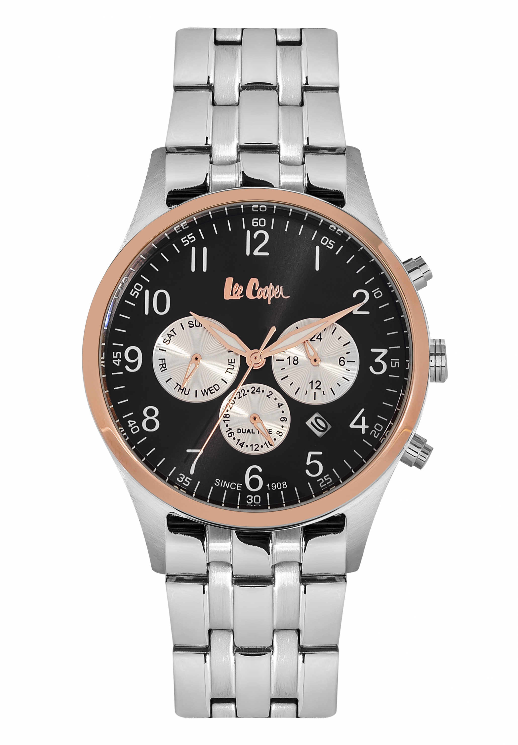 Мужские часы LEE COOPER LC06315.550 классические, черные и гарантией 12 месяцев