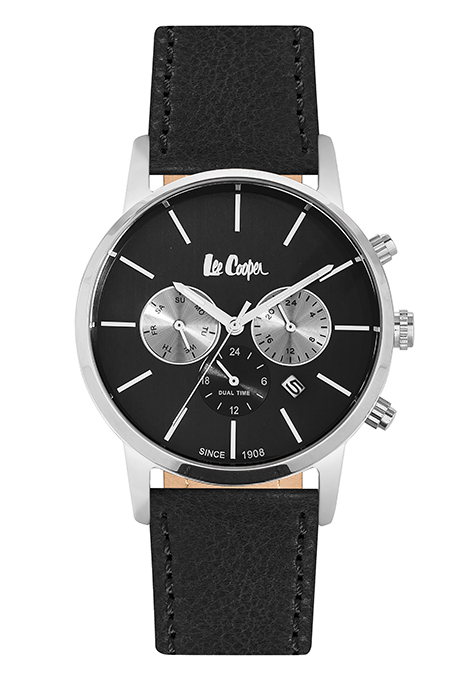 Мужские часы LEE COOPER LC06341.351 классические, черные и гарантией 12 месяцев