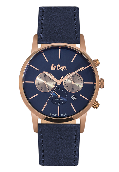 Мужские часы LEE COOPER LC06341.499 классические, синий и гарантией 12 месяцев