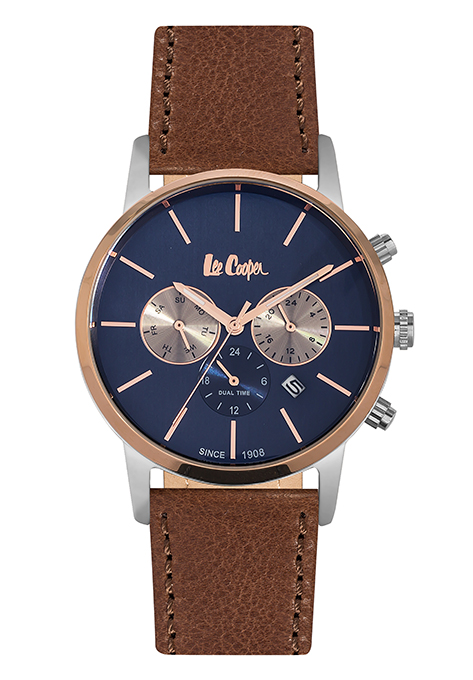 Мужские часы LEE COOPER LC06341.592 классические, синий и гарантией 12 месяцев