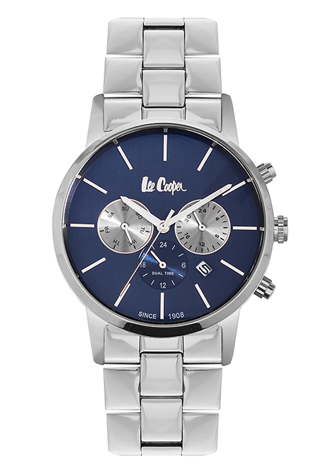 Мужские часы LEE COOPER LC06343.390 классические, синий и гарантией 12 месяцев