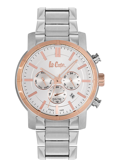 Мужские часы LEE COOPER LC06358.530 спортивные, белые и гарантией 12 месяцев