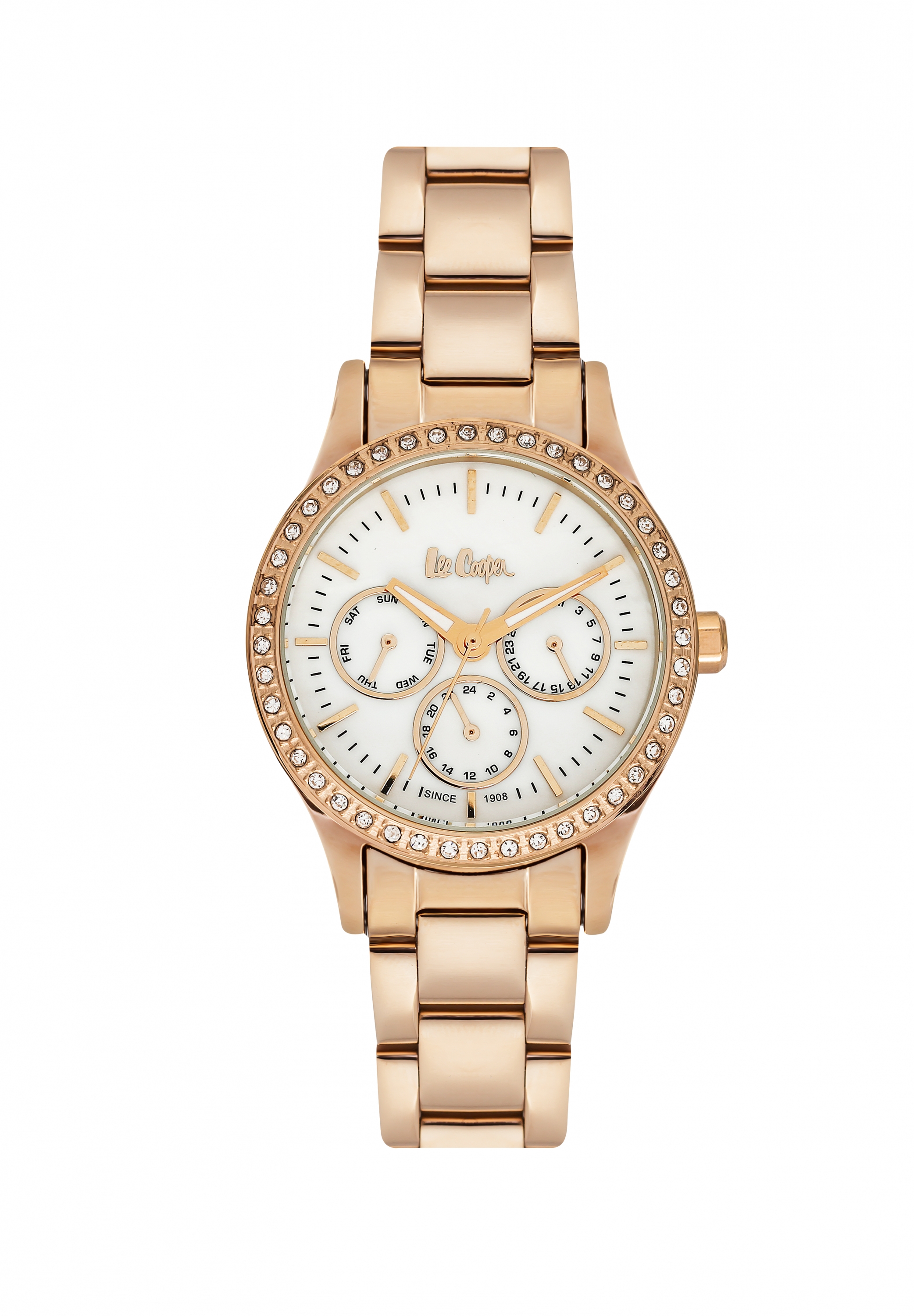 Женские часы LEE COOPER LC06402.420 классические с камнями и гарантией 12 месяцев