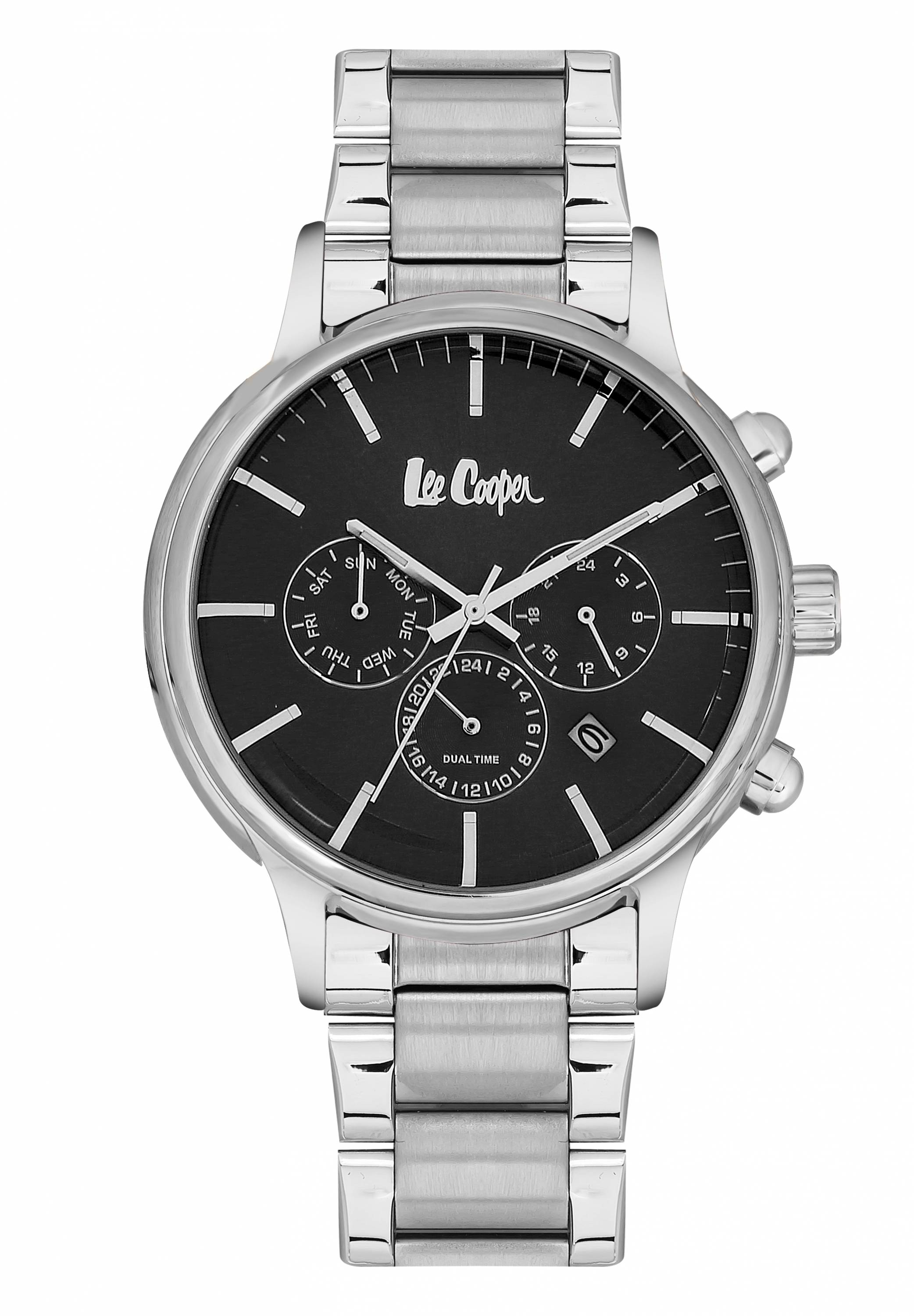 Мужские часы LEE COOPER LC06430.360 классические, черные и гарантией 12 месяцев