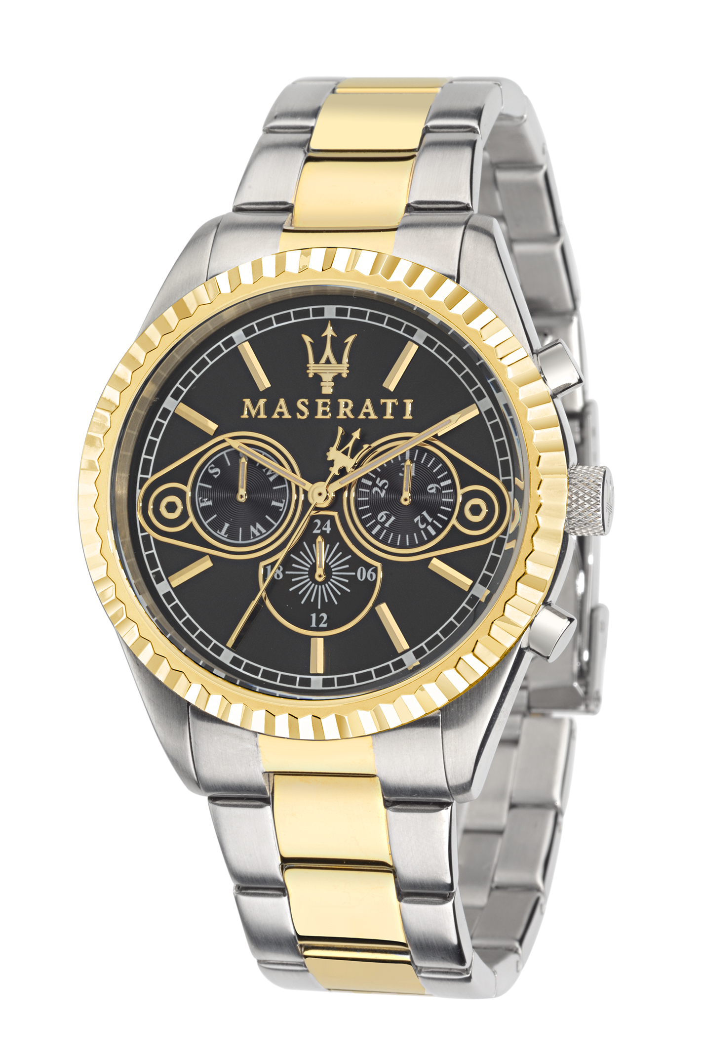 Мужские часы MASERATI R8853100008 классические, круглые, черные и гарантией 12 месяцев