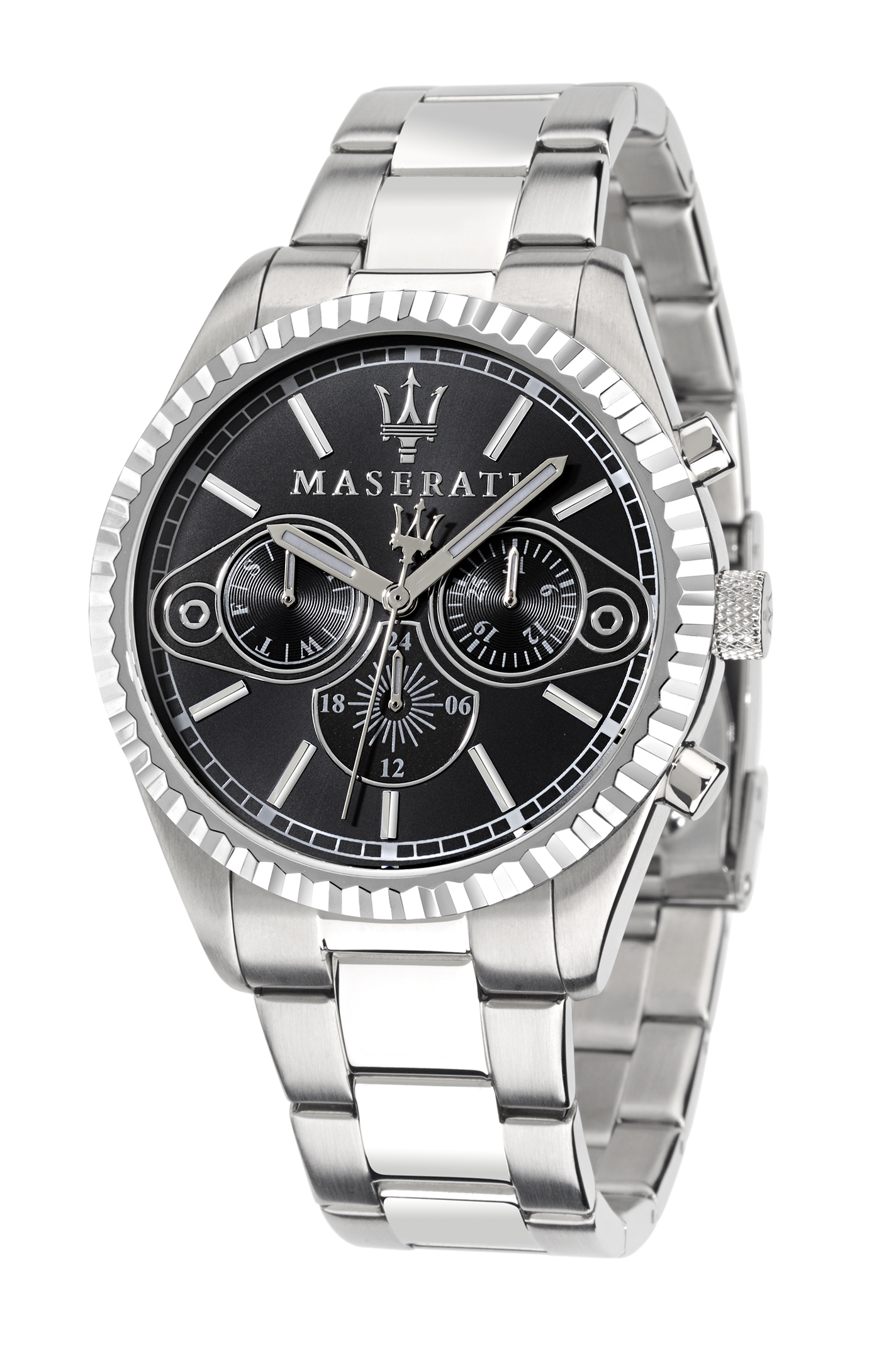 Мужские часы MASERATI R8853100010 классические, круглые, черные и гарантией 12 месяцев