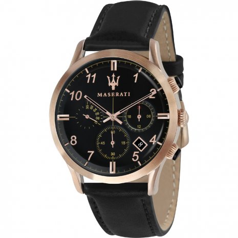 Мужские часы MASERATI R8871625004 классические, круглые, черные и гарантией 12 месяцев