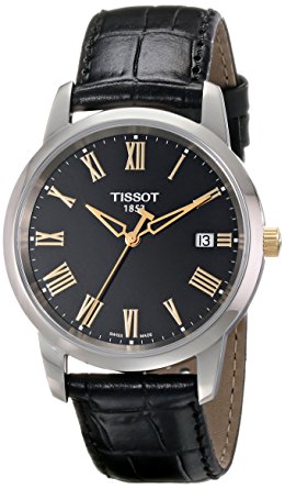 Мужские часы Tissot T033.410.26.053.01 классические, черные и гарантией 24 месяца