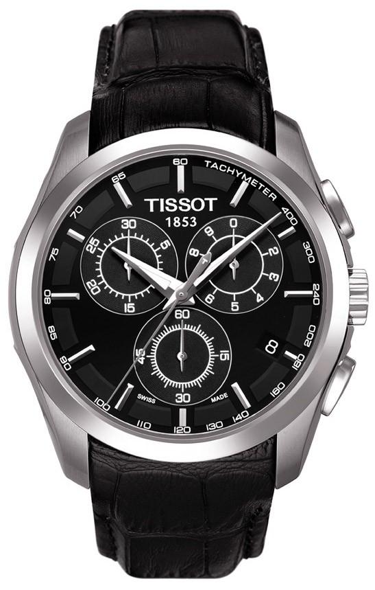 Годинник чоловічий Tissot T035.617.16.051.00 класичний, чорний та гарантією 24 місяці