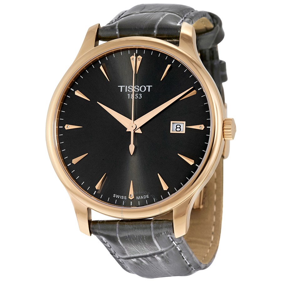 Мужские часы Tissot T063.610.36.086.00 классические, черные и гарантией 24 месяца