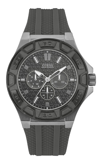 Мужские часы GUESS W0674G8 спортивные, круглые, черные и гарантией 24 месяца