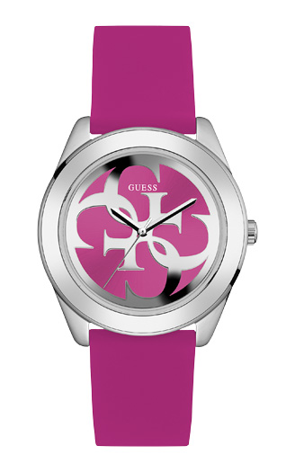 Женские часы GUESS W0911L2 fashion, круглые, розовые и гарантией 24 месяца