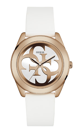 Женские часы GUESS W0911L5 fashion, круглые, белые и гарантией 24 месяца