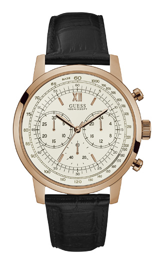 Мужские часы GUESS W0916G2 спортивные, круглые, белые и гарантией 24 месяца
