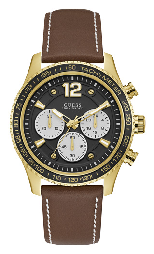 Мужские часы GUESS W0970G2 спортивные, круглые, черные и гарантией 24 месяца