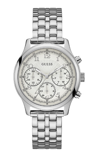 Женские часы GUESS W1018L1 спортивные, круглые, белые и гарантией 24 месяца