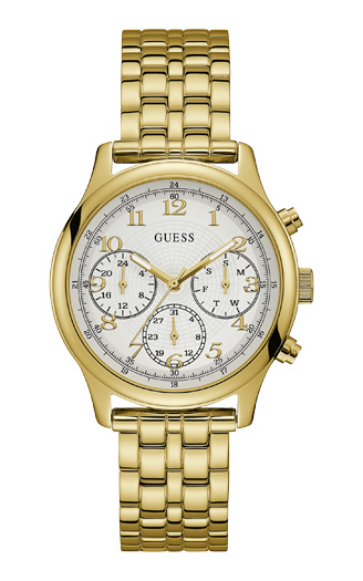 Женские часы GUESS W1018L2 спортивные, круглые, белые и гарантией 24 месяца