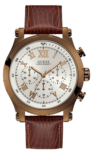 Мужские часы GUESS W1105G2 спортивные, круглые, белые и гарантией 24 месяца