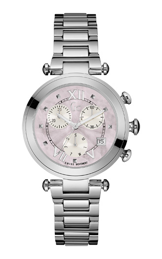 Женские часы GC Y05001M3 fashion, розовые и гарантией 24 месяца