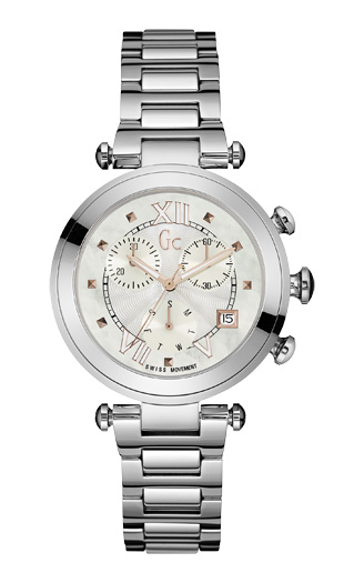 Женские часы GC Y05010M1 спортивные, металлик и гарантией 24 месяца