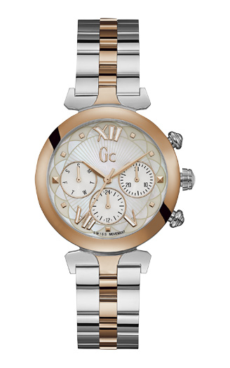 Женские часы GC Y28002L1 классические, перламутр и гарантией 24 месяца