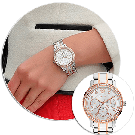 Третье место в ТОП-10 продаж за 2015 год - Женские часы GUESS W0305L3
