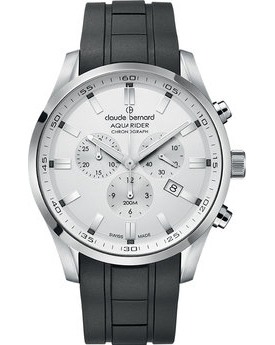 Мужские часы CLAUDE BERNARD 10222 3 CA AIN спортивные, белые и гарантией 24 месяца