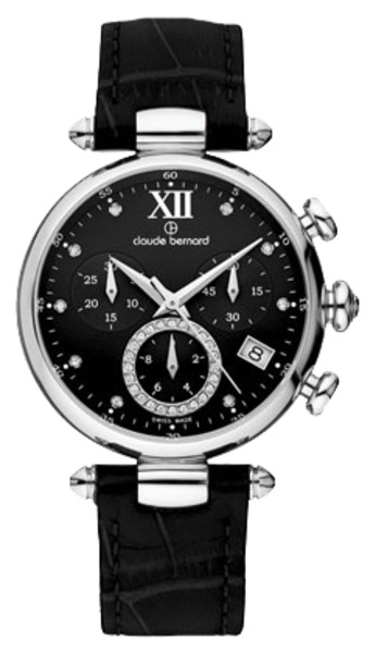 Женские часы CLAUDE BERNARD 10215 3 NPN1 классические, черные и гарантией 24 месяца